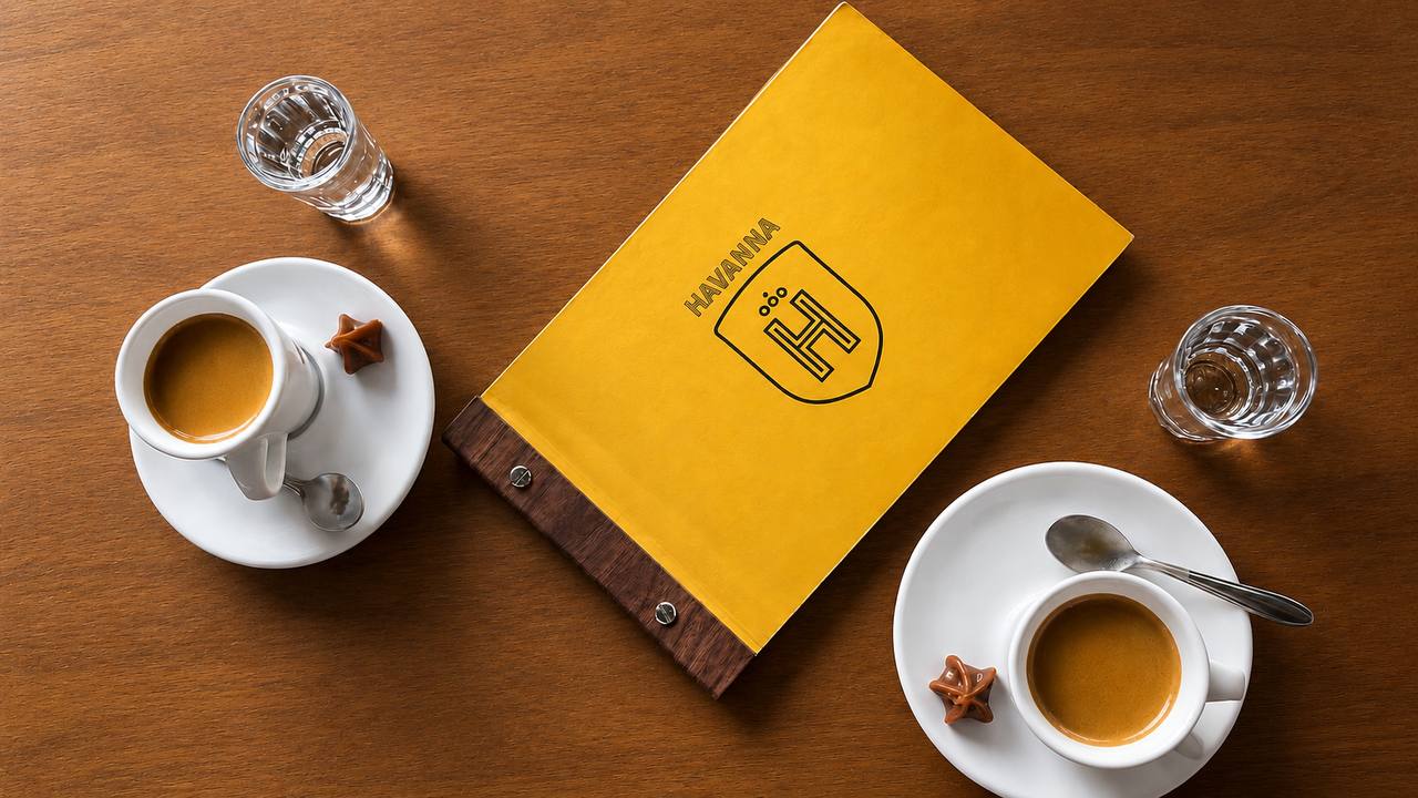 Menu Havanna com café e água